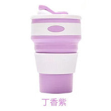 Load image into Gallery viewer, 350ml Folding Silicone Cup Portable Silicone Telescopic Drinking Collapsible Coffee Cup Multifunction Foldable Silica Mug Travel