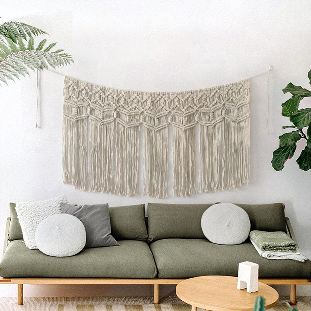 Macrame Wall Hanging Handwoven Bohemian Cotton Rope Boho Tapestry Home Decor