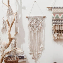 Load image into Gallery viewer, Macrame Woven Wall Hanging Boho Chic Bohemian Room Geometric Tapestry Art Beautiful Apartment Dorm Room Decoration
